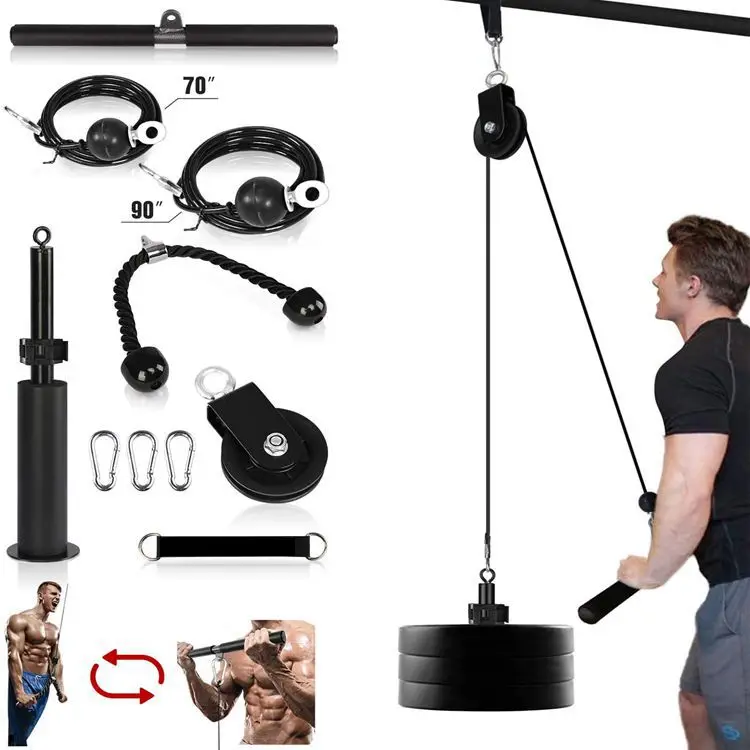 SJ-1006 Cable Pulley Fitness Lat Lift Pulley System Gym Equipment Pull Down Machine