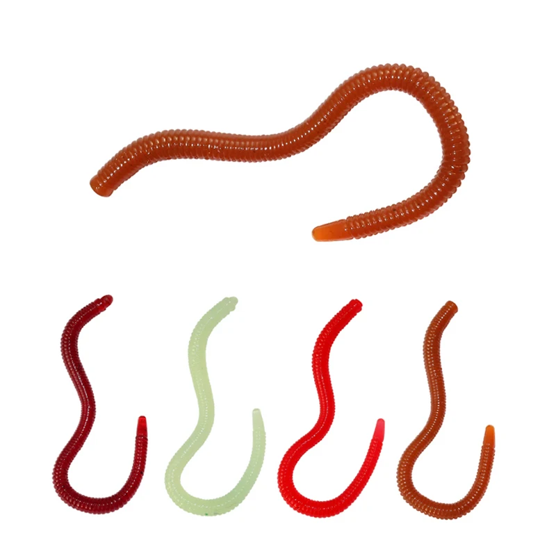 Wholesale 1000 Piece/Bag High Quality Bionic Floating Fake Earthworm Artificial Soft Lure Worm, Plastic Fishing Soft Worm Lure