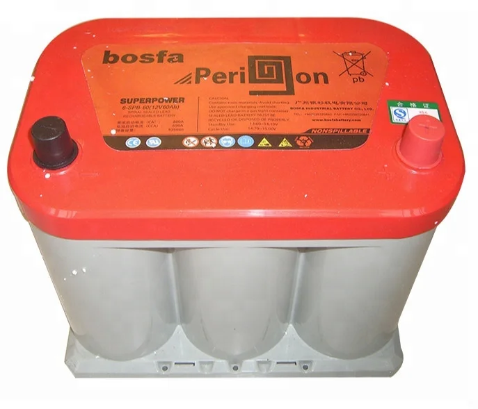 Bosfa wholesale storage battery 12v 60ah lead acid battery smart ups spiral cell battery