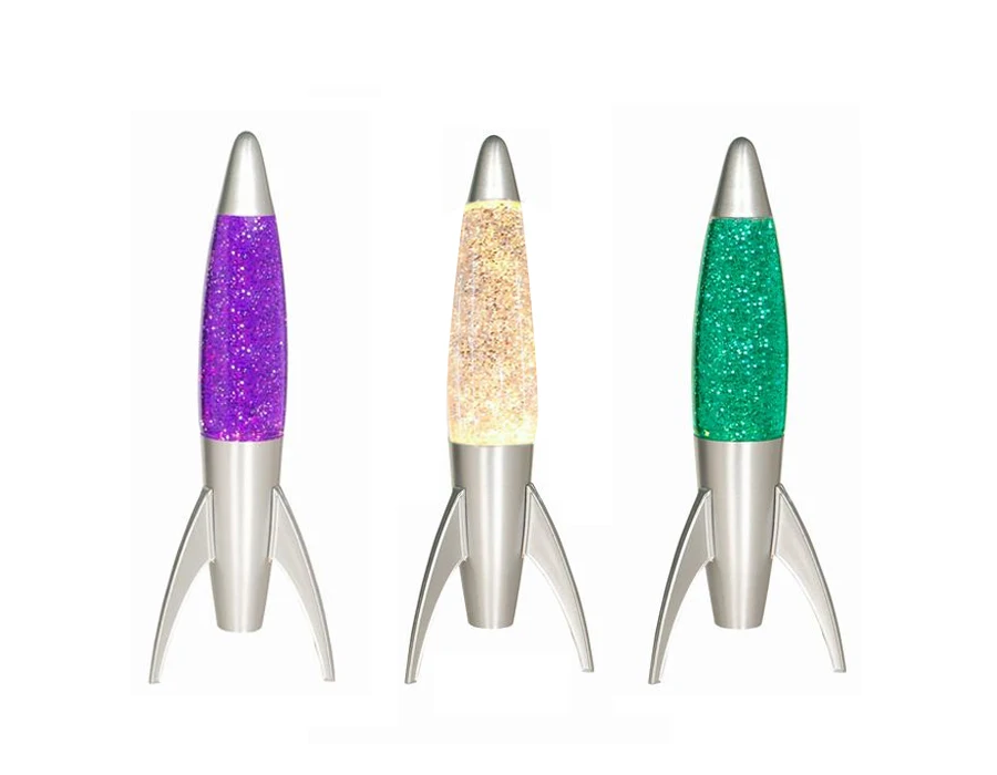 Новая настольная лампа saa в стиле ретро, оранжевая черная окрашенная балка с миниатюрным стеклянным лучом в стиле ракета, 13 дюймов