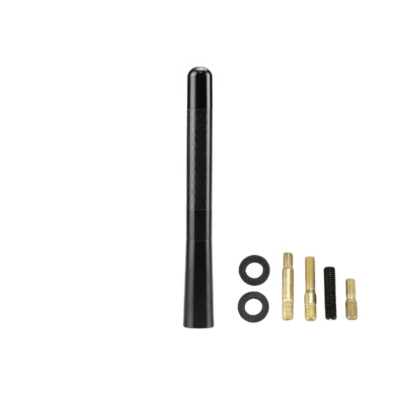 Xuanba Universal 12 cm Multi-color Short Mast Antenna Carbon Fiber and Aluminum for Cars