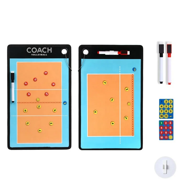Portable Dry Erase Coaches Clipboards Volleyball Coaching Board