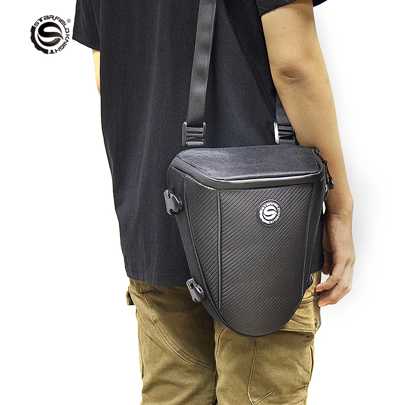 Motorcycle Travel Tail Bag Riding Rear Seat Bag Motorcycle Backpack Waterproof Motorbike Luggage Saddle Bag With Rain Cover