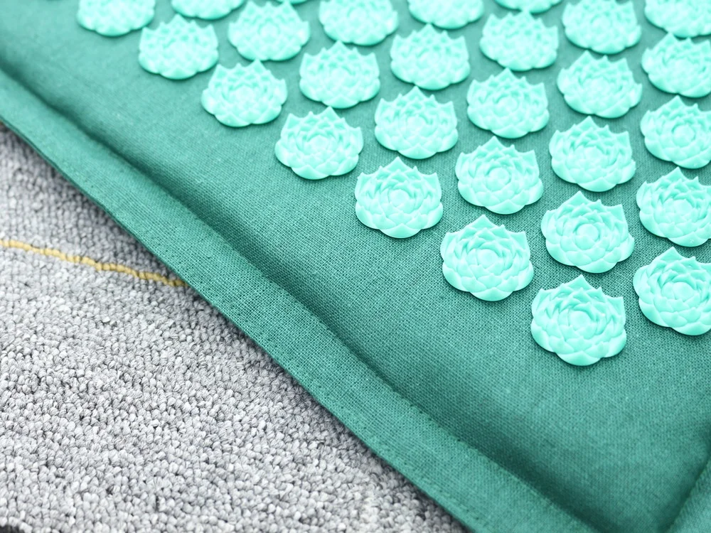 
Natural Linen Acupressure mat Coconut fiber Buckwheat husk Lotus spike Yoga massage mat Massager Cushion Pain Relieve Stress 