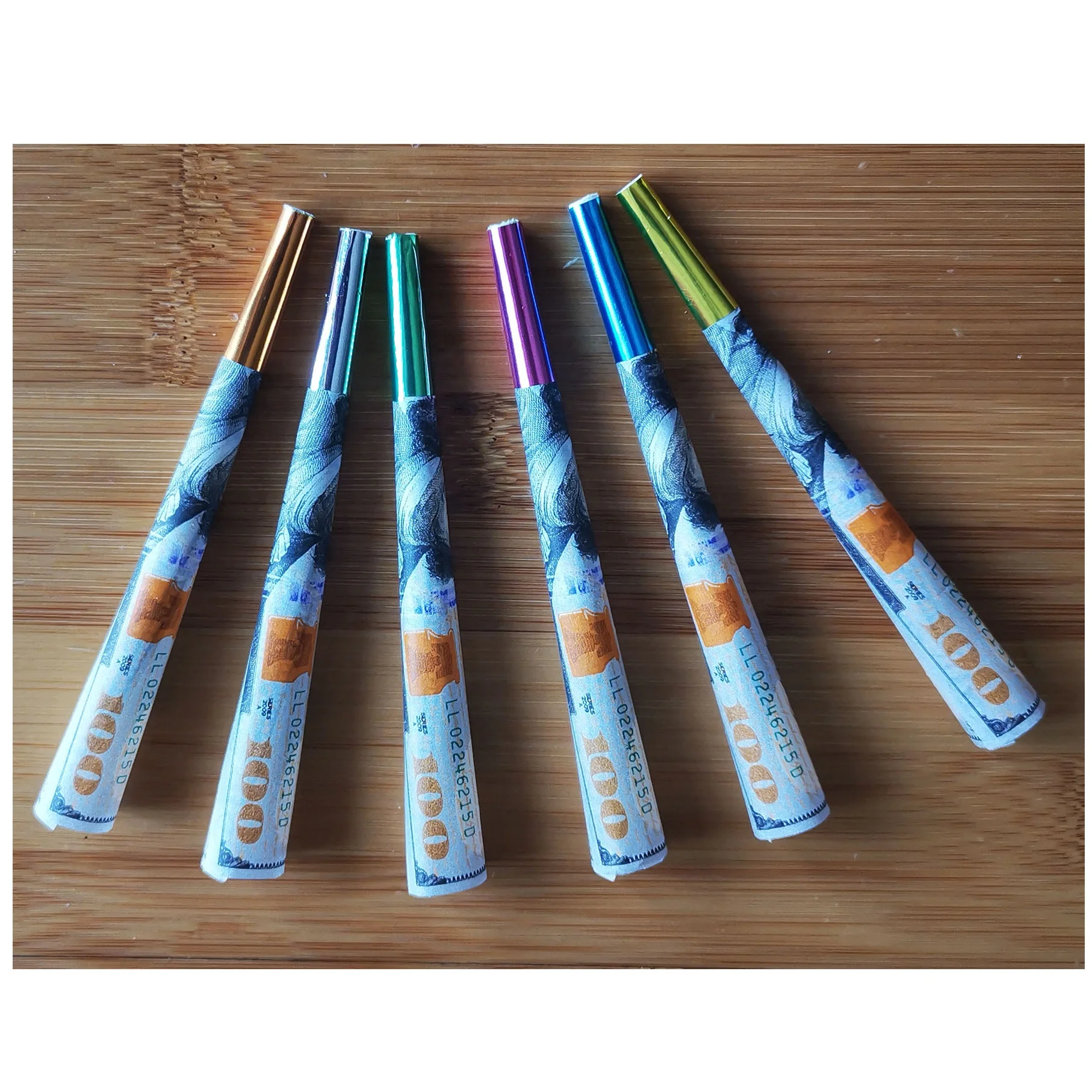 
24k gold paper prerolled rolling cones making 