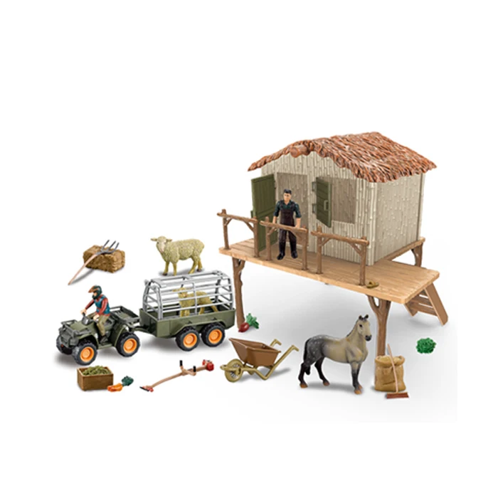 Non-toxic farm animal toy set for plastic anime figure toys for sale