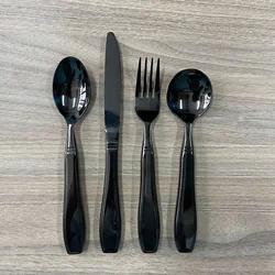 Easy Grip for Parkinson Elderly 4pcs Stainless Steel Spoon Fork Knife  200g Weighted Cutlery Adaptive Utensil Silverware Set