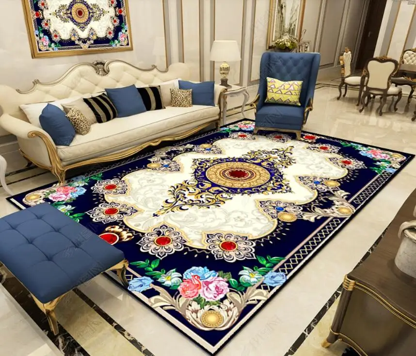 High Quality Hotsale 100% 3D Printed Rug Carpet Washable  Living Room