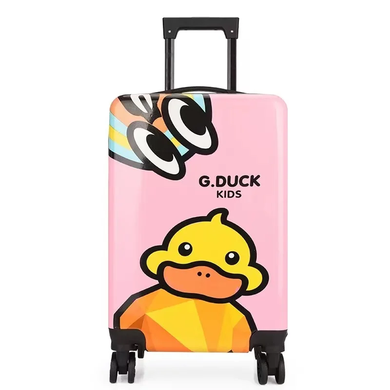 Wholesale OEM customized logo Cute Suitcases kids character luggage bag cases with wheels