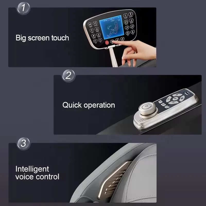 2024 Office Home Use Luxury Smart Heat Recliner Thai Stretch Hand Sl Track Full Body Zero Gravity Shiatsu 4d Massage Chair