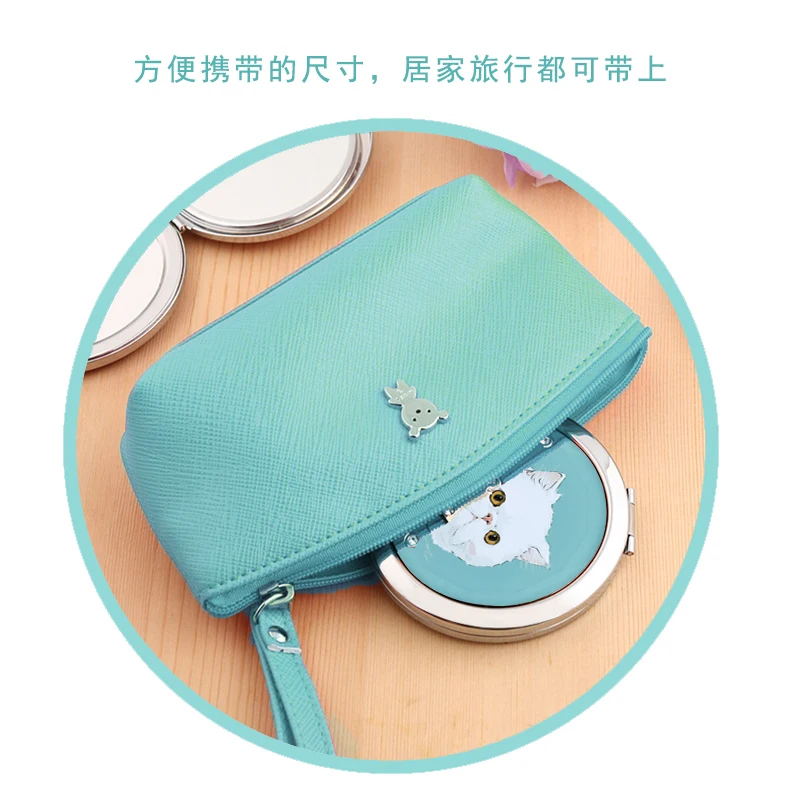 make-up mirror wholesale personalized handheld mirror/Customized  circular pocket mirror