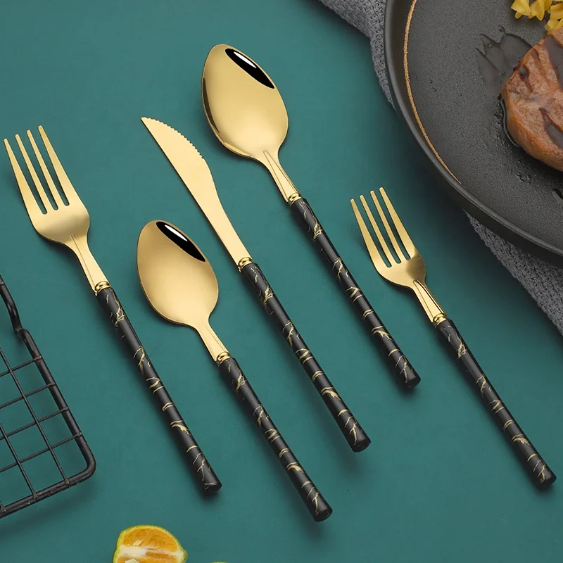 20 years factory direct sale wedding golden 5pcs customize design Portuguese dinnerware set