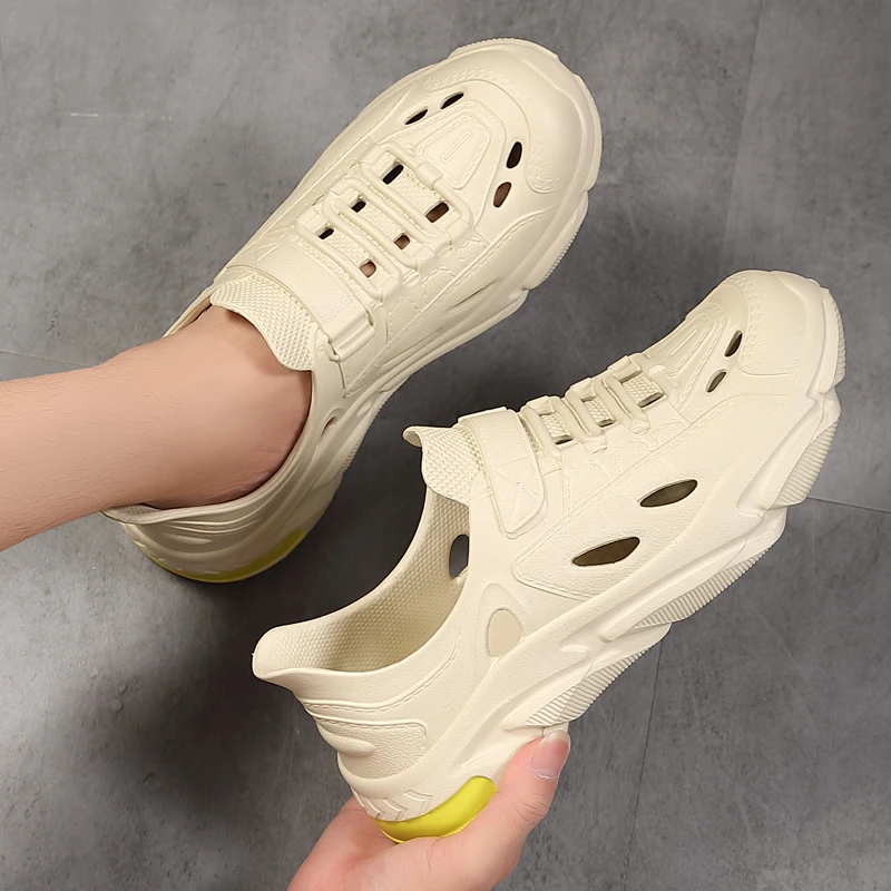 Men Breathable Clogs EVA Walking Shoes Outdoor Casual Beach Sandals Unisex Non-slip Garden Clogs