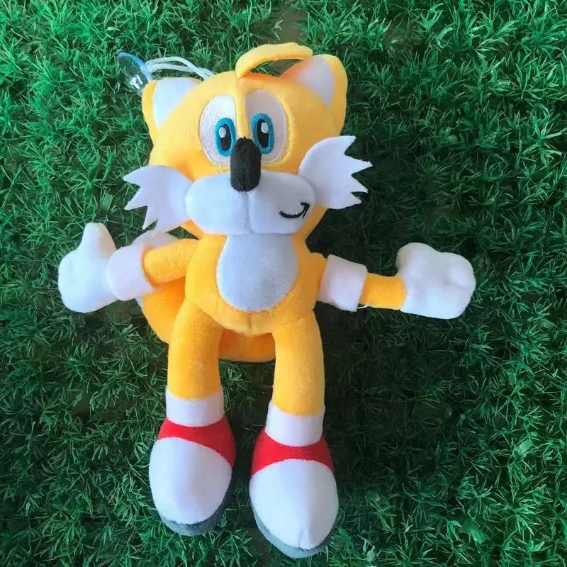 Cute Soft Cotton Sonic Plush Toys Embroidered Amy Rose Knuckles Tails Stuffed Dolls for Kids Unisex Birthday Party Gifts