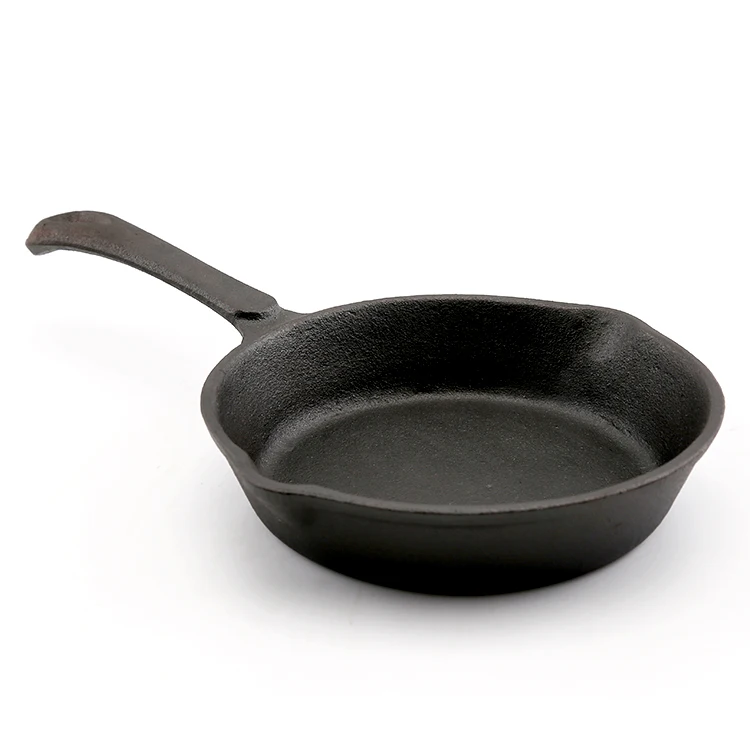 
Home Kitchen Lightweight Round Portable Cast Iron Fry Pan 