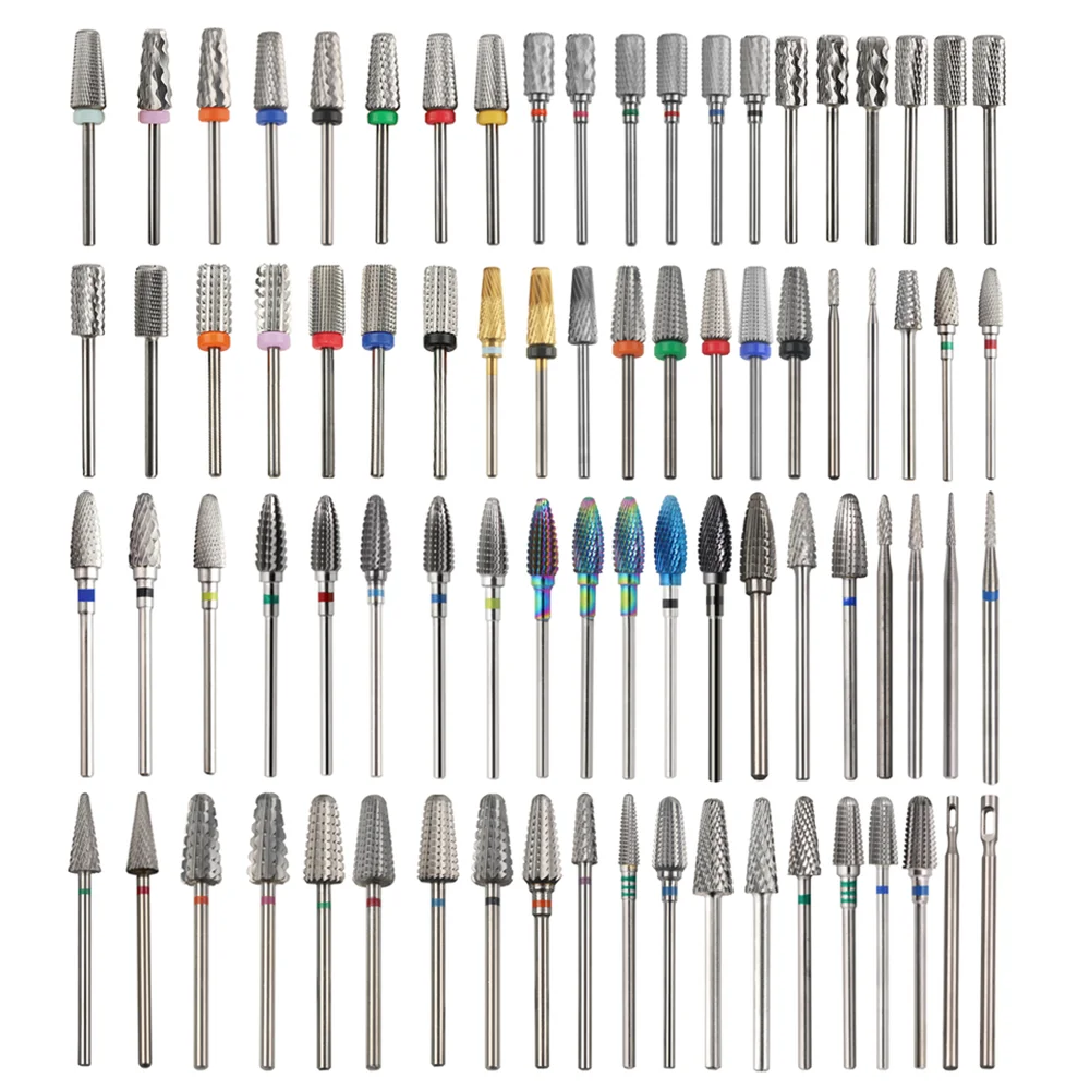 Manicure Pedicure Polish Tool Burr Grinding Cuticle Tungsten Carbide Nail Drill Bit