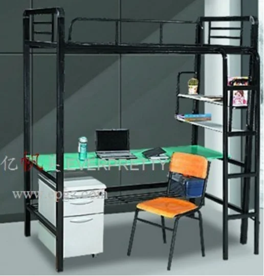 School Dormitory Furniture Metal Steel Triple Bunk Beds for Adults