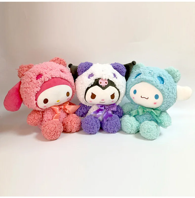 Cartoon Panda Transforms into Sanrios Series Doll Meat Precious Dog vending Machine Plush Toys