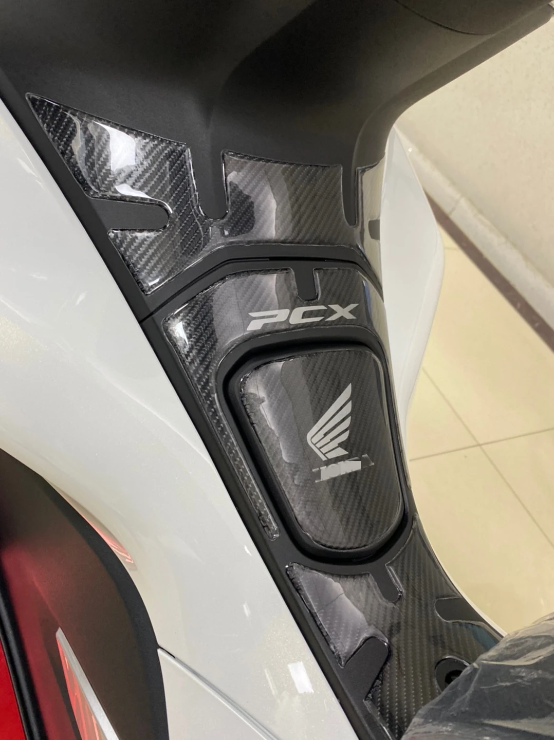  Наклейка для топливного бака Honda pcx150 из углеродного волокна и смолы наклейка масляного 2019 наклейки мотоцикла