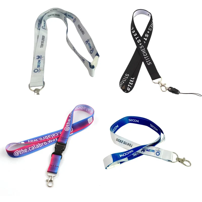 Promotional Order Manufacturer Cheap Personalized Neck Keychain Printing Polyester Sublimation Custom Lanyards With Logo Custom