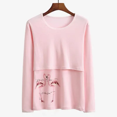 
Nursing Wear Maternity Nursing Tops Breastfeeding Clothes Clothing Breastfeeding Sleepwear Sleeve Adult Feeding Nursing Pajamas 