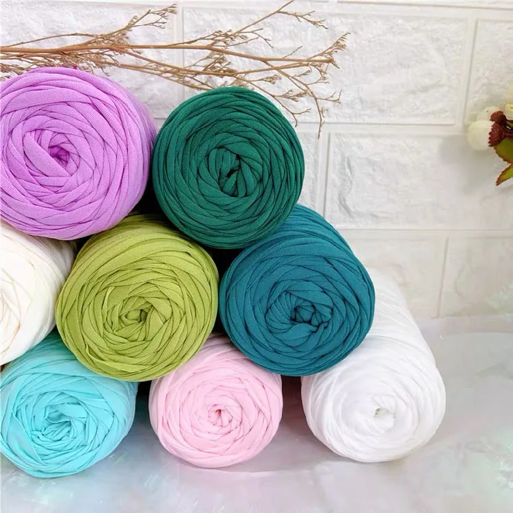 Оптовая продажа, 3 см, широкая пряжа для вязания крючком, хлопчатобумажная пряжа для изготовления сумок