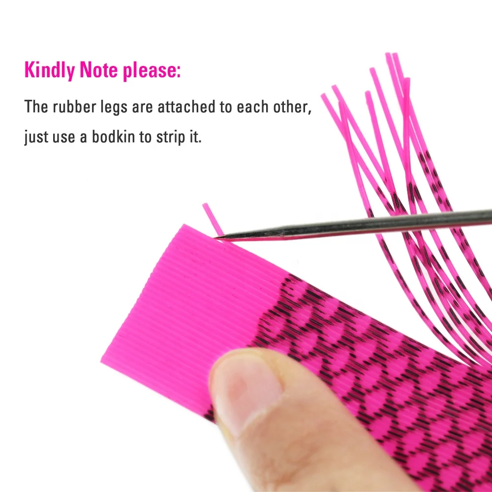 Wholesale Grizzly Round Silicone Legs String Fly Tying Barred Rubber Legs Bass Pattern Jig Lure Skirts Fly Tying Materials