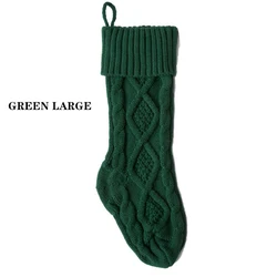 Wholesale Large 46CM knitted wall decoration candy bag gift bag socks ornament Christmas stocking