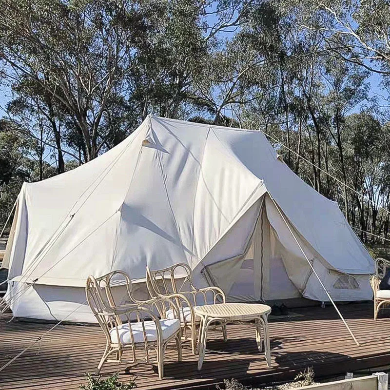 cotton canvas three doors big space good ventilation of star canopy tent