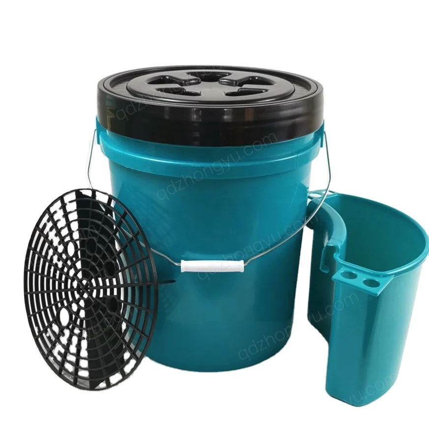 Plastic Custom Car Cleaning Bucket with Lids