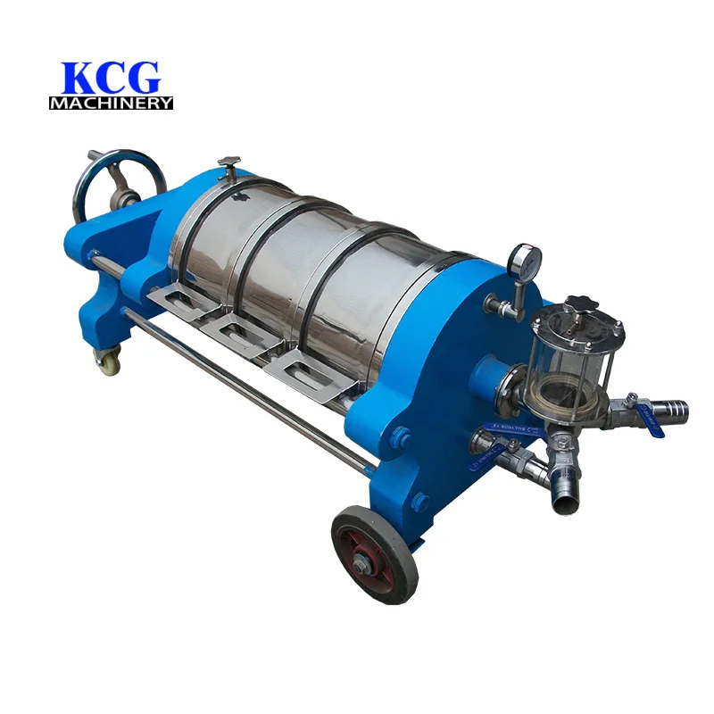 Hygienic Stainless Steel Duplex Filter Housing New Diatomaceous Earth Filter Water Beverage Juice Purification Food Industry