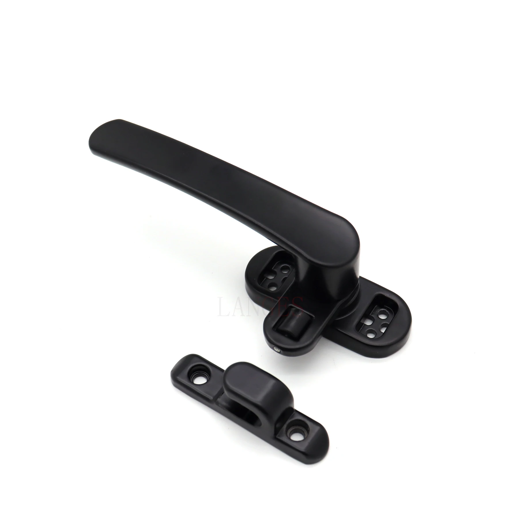 Hot Sale Door Black Roller Flat Handle Aluminum Alloy Casement Window Handle for aluminum windows