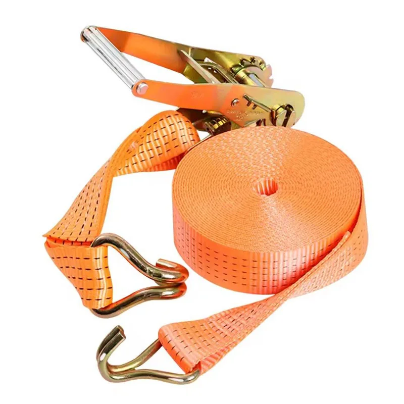 Hot selling Factory Customized packaging ratchet strap belt ratchet tie down Trailer Strap Polyester Lashing Belt