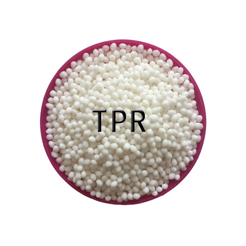 White Plastic Granules Based TPE TPR Raw Material for Shoe Soles TPR Resin