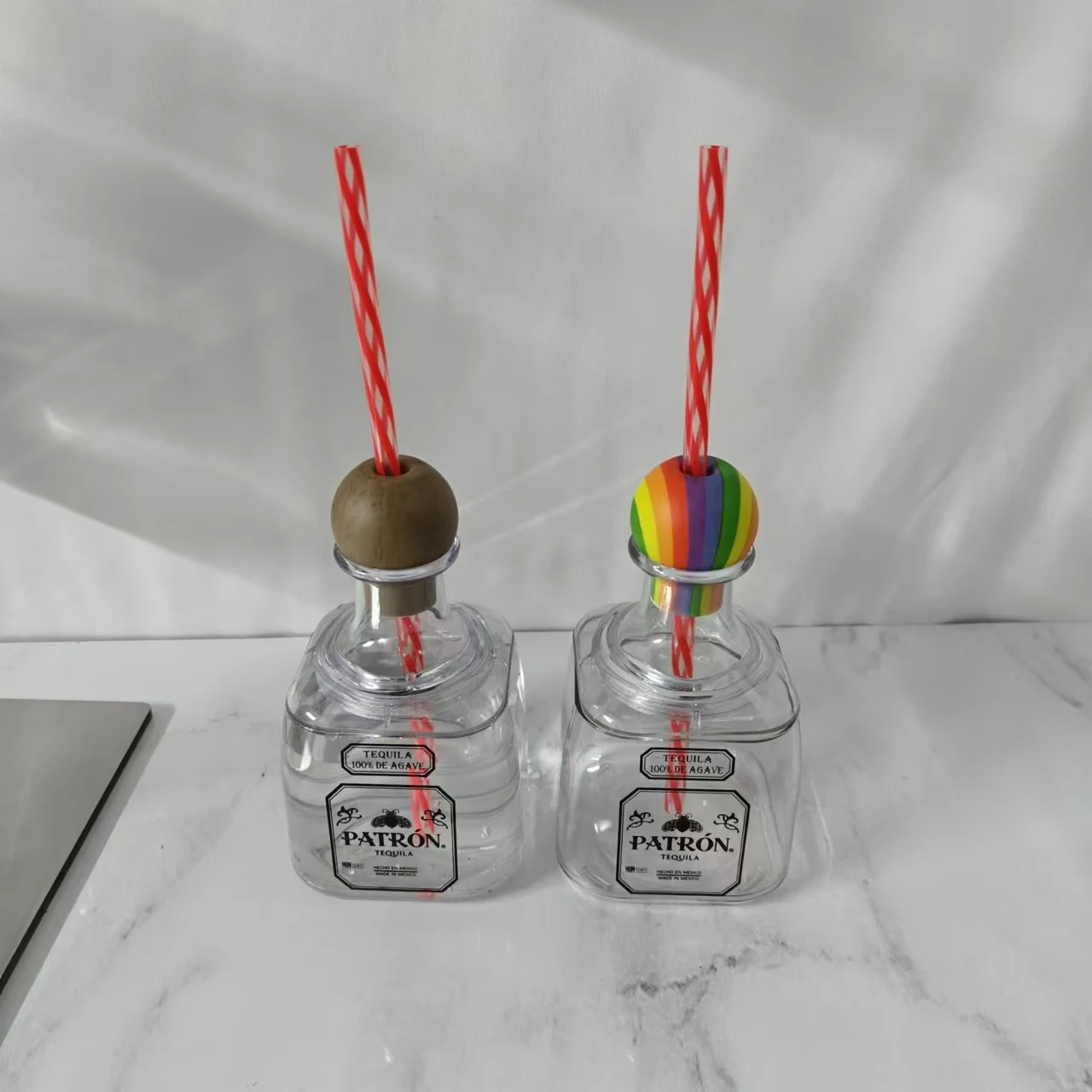 375ml Tequila Plastic Bottle Cocktail Drinking Cup