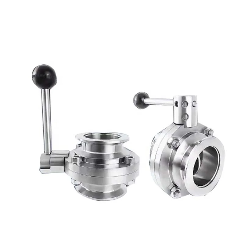 Stainless Steel 304 Kf Manual Butterfly Valves Kf16 Vacuum clamp Butterfly Valves
