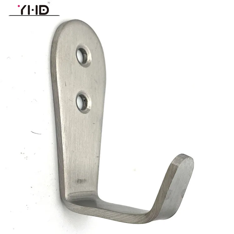 Bathroom Accessories J shape metal coat hooks for hanging