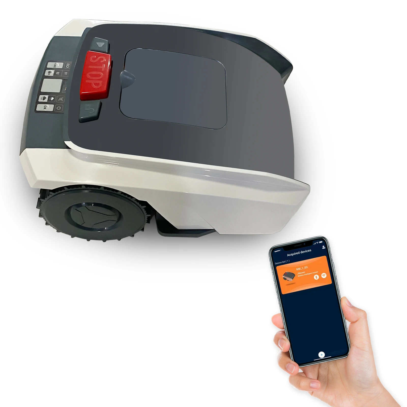 Automatic Lawn Mower Robot with Charge Station 5Ah Mowing 1500 Square Meters