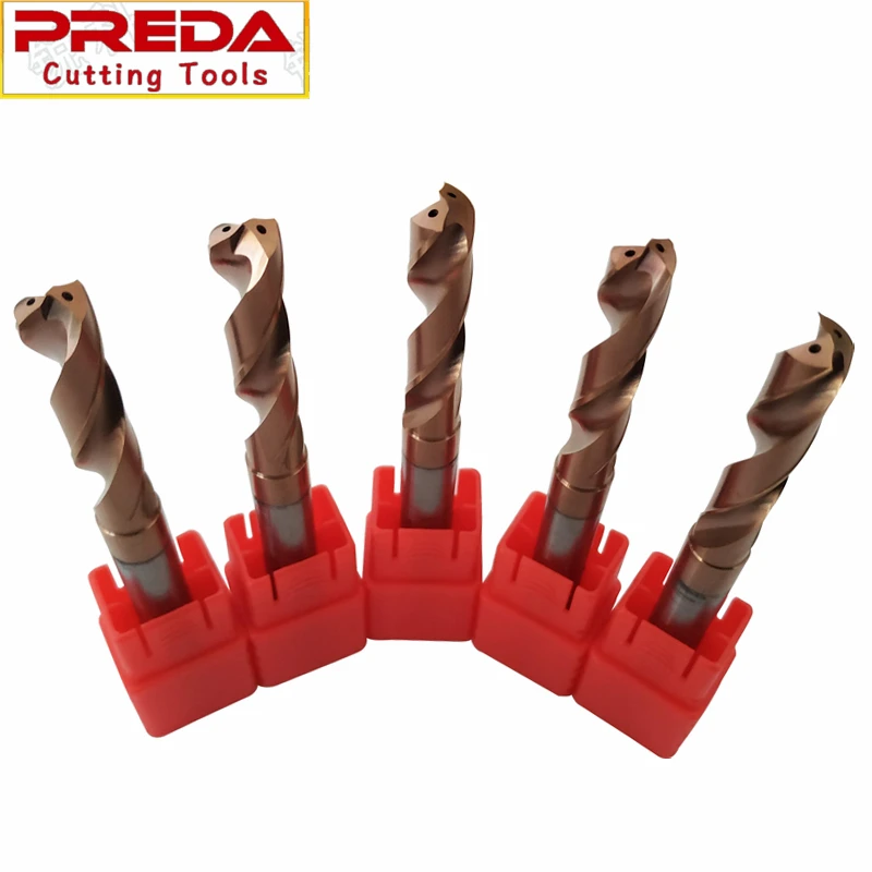PREDA Tungsten Carbide Twist Drills For CNC Machining