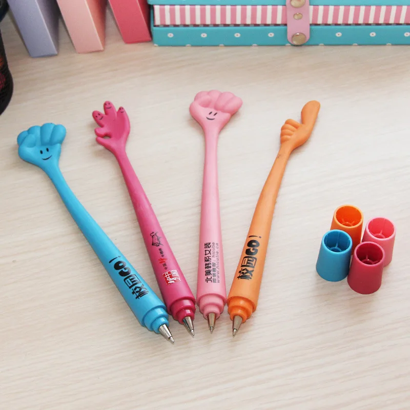 Hot Selling Kawaii Creative Silica Cute Bendable Pens Decorative Stationery Games Silicone Roller Ball Pens with Custom Logo
