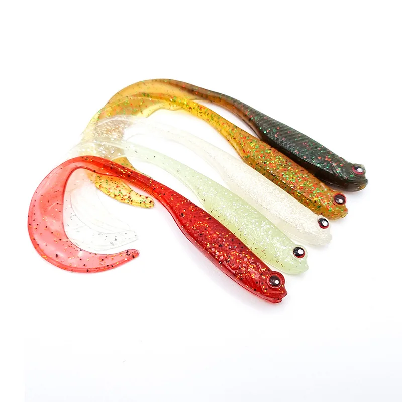 Luya bait drongo soft bait Luya bait set Mandarin fish perch beak 12CM6g drongo soft worm spot
