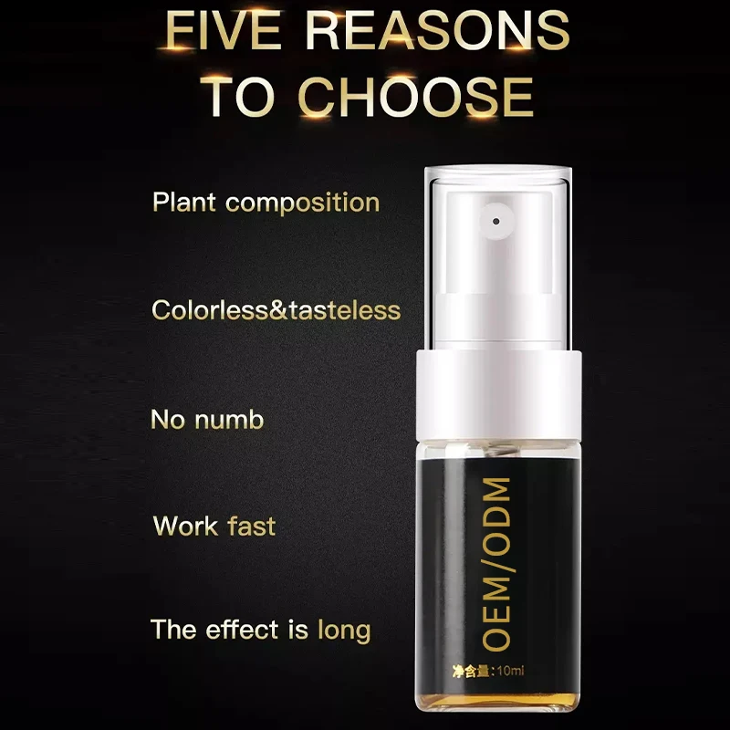 15ml Adult Sex Time Long Lasting Spray for Men OEM/ODM Natural Ingredients Vitamin Whitening Feature Private Label Logo Aging