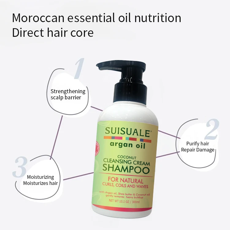Wholesale Natural Moisturizing Damage Repaired Organic Hair Care Conditioner Argan Oil Shampoo Set