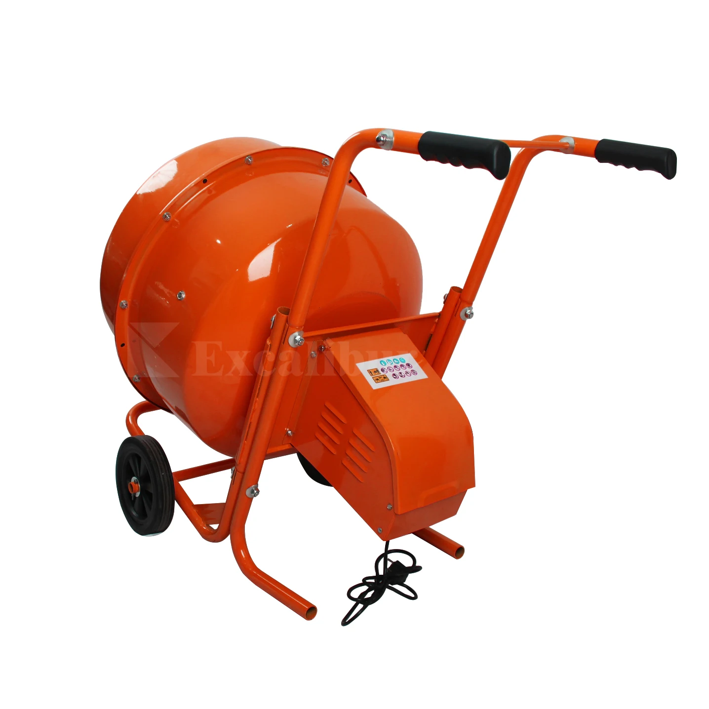 Excalibur Portable 200L 110 220 230 240 380 V Electric Motor Concrete Mixer
