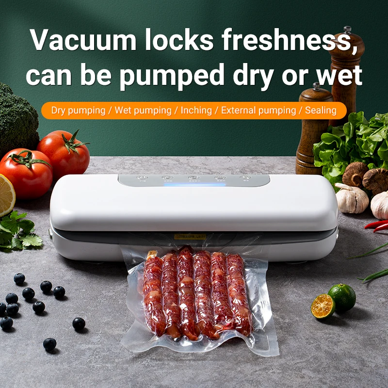 2024 Hot Sales 100W Factory Custom Vacuum Sealer Machine Top Fashion Easy Home Use Electric Fast Shipping for Household