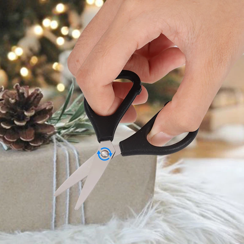 Portable  Steel Scissors Students Paper Thread Cutting  Office Daily Art Paper Knife Pruning
