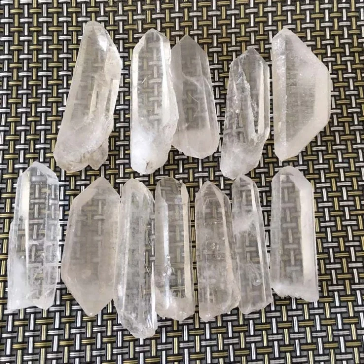 Wholesale crystals healing stones rough point crystal clear quartz rough
