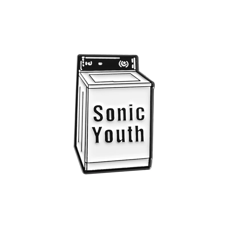 Sonic Youth enamel pin Washing Machine Post Punk Alternative MTV 90s Hat Music