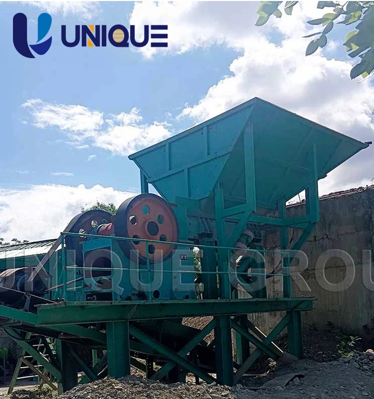 High Manganese Steel Jaw Crusher Teeth Plate Fixed Stone Crusher Plant for Construction Industries Available for Sale