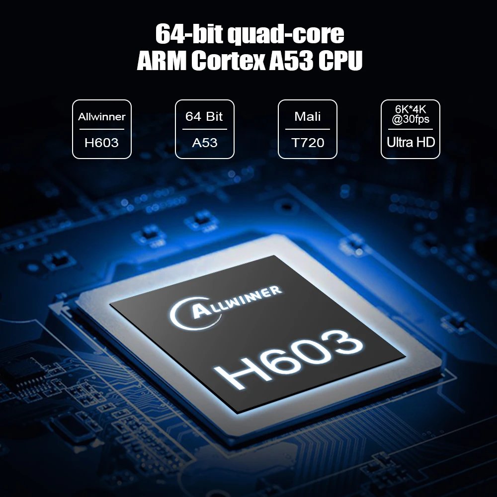 X96H Allwinner H603 Поддержка Hdtv в Декодер каналов кабельного телевидения 4k 2 Гб оперативной памяти 16 встроенной смарт-9 0 потоковый медиа-проигрыватель ТВ коробка Интернета Ott 9 Android Tv